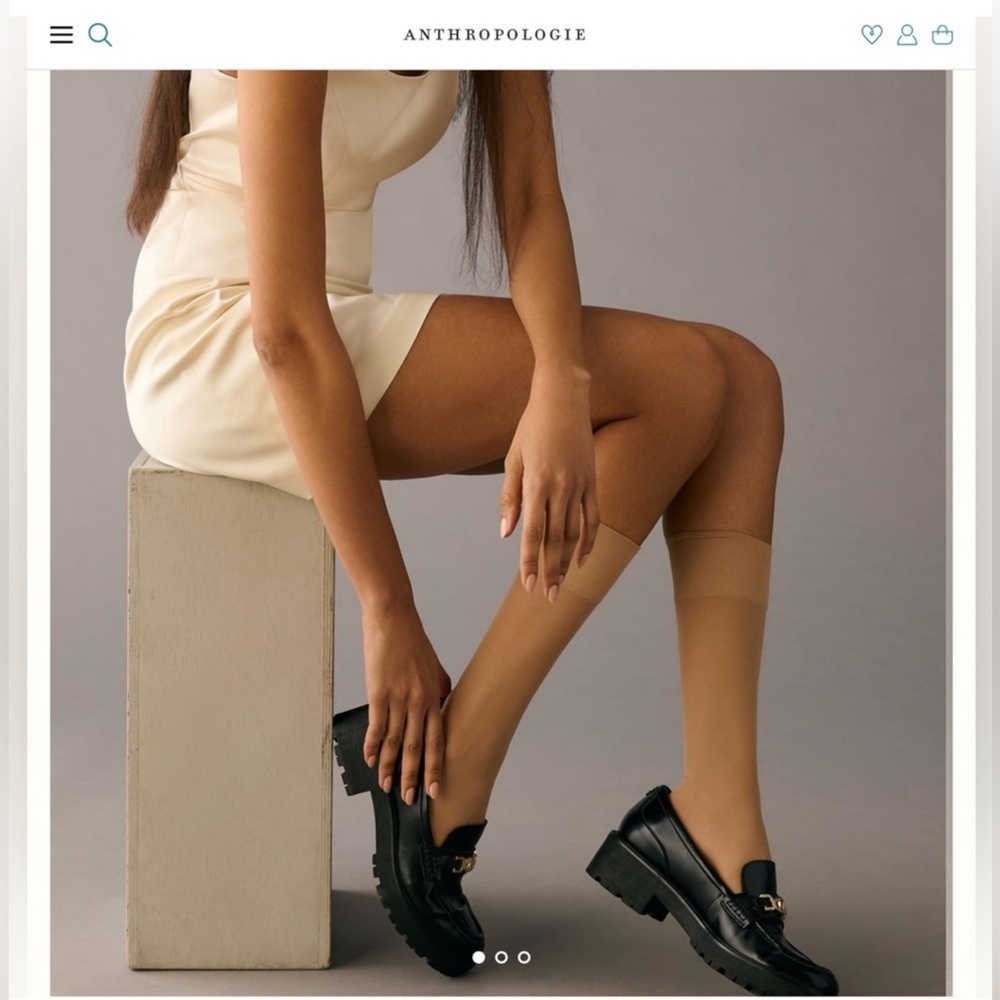 NWT Anthropologie Bea knee high beige stockings❤️❤️❤️❤️